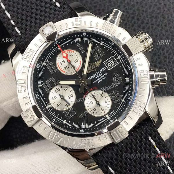 Grade AAA Copy Breitling Avenger II Chronograph Asian 7750 Watch Black Military Strap Grade AAA Copy Breitling Avenger II Chronograph Asian 7750 Watch Black Military Strap