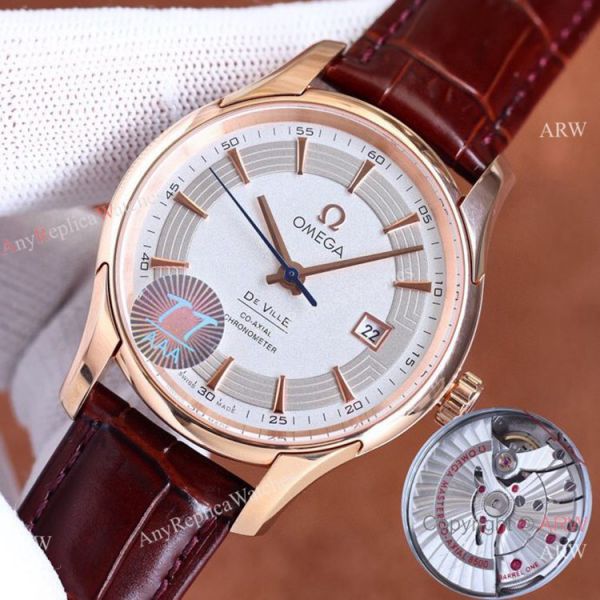 Swiss Quality Omega De Ville Prestige Watches Citizen 8215 Rose Gold Case Swiss Quality Omega De Ville Prestige Watches Citizen 8215 Rose Gold Case