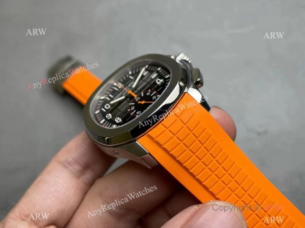 Grade AAA Patek Philippe Aquanaut Chronograph Caliber CH28 Watch Orange Rubber Strap Grade AAA Patek Philippe Aquanaut Chronograph Caliber CH28 Watch Orange Rubber Strap