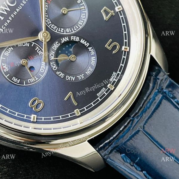IWS Factory V2 IWC Portuguese Perpetual Calendar Watch Blue Moonphase Dial 40mm IWS Factory V2 IWC Portuguese Perpetual Calendar Watch Blue Moonphase Dial 40mm