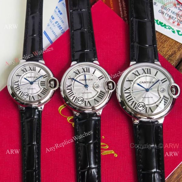 Fake Balloon Blue Cartier White Dial G9 Watch Black Leather Strap For Man Or Lady Fake Balloon Blue Cartier White Dial G9 Watch Black Leather Strap For Man Or Lady