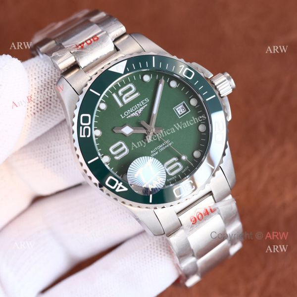 Top Copy Longines Hydroconquest Green Dial 904L Stainless Steel Watch 41mm For Men Top Copy Longines Hydroconquest Green Dial 904L Stainless Steel Watch 41mm For Men