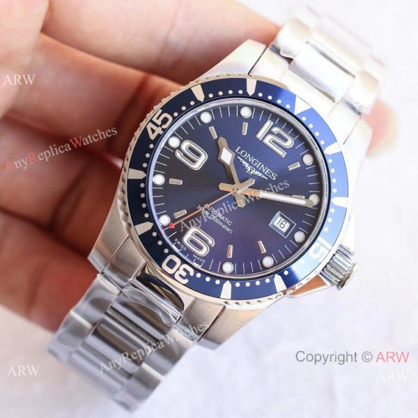Swiss Grade Copy Longines Hydro conquest L3.742.4 TWF Watch Stainless Steel Blue Dial Swiss Grade Copy Longines Hydro conquest L3.742.4 TWF Watch Stainless Steel Blue Dial