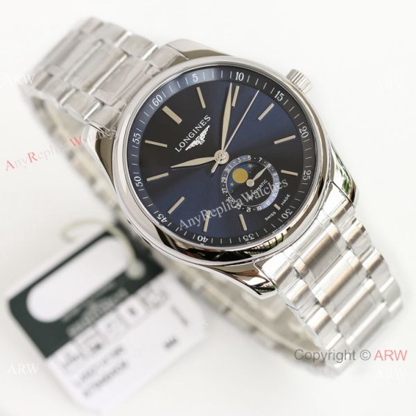 (GF) Swiss Replica Longines Master Blue Moon phase Watch L899.5 Movement (GF) Swiss Replica Longines Master Blue Moon phase Watch L899.5 Movement