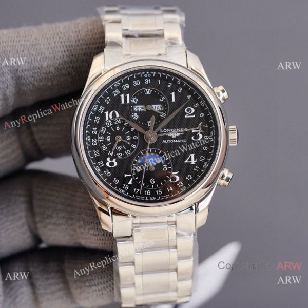Swiss Quality Longines Master Moon Phase 40 Watch Citizen Black Dial Swiss Quality Longines Master Moon Phase 40 Watch Citizen Black Dial