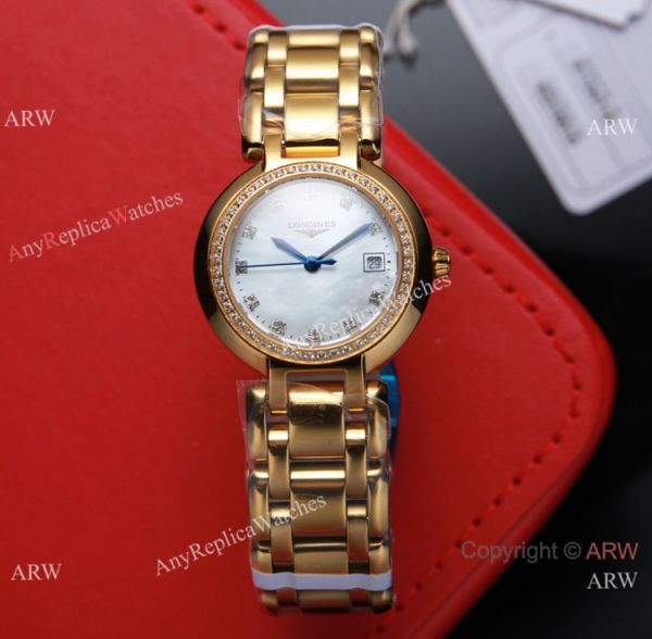 Swiss Quartz Longines PrimaLuna Ladies Watch 2-Tone White MOP Dial Swiss Quartz Longines PrimaLuna Ladies Watch 2-Tone White MOP Dial