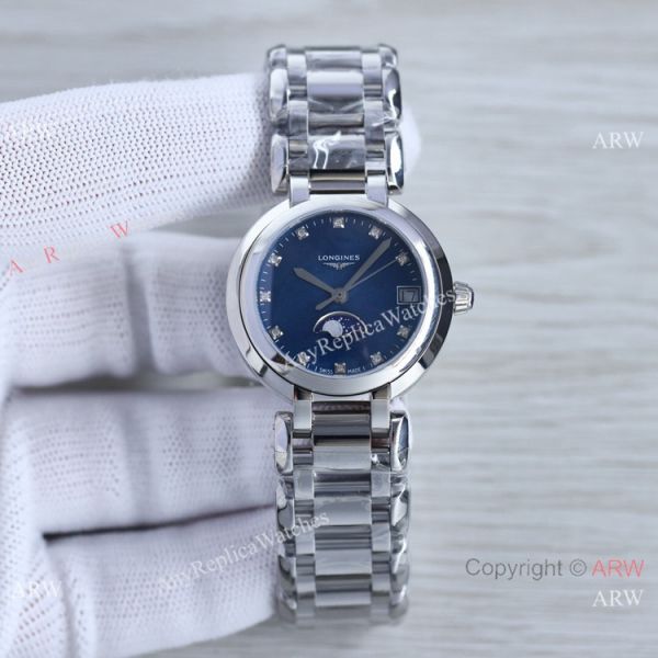 Swiss Quartz Longines PrimaLuna Moon Watch White Mop Face AAA Replica Swiss Quartz Longines PrimaLuna Moon Watch White Mop Face AAA Replica
