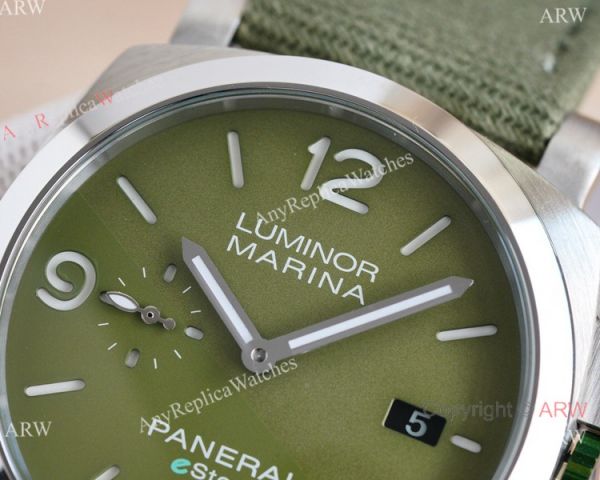 NEW! Clone Panerai Luminor Marina Esteel &8216;Verde Smeraldo PAM01356 Watch Olive Green 44mm NEW! Clone Panerai Luminor Marina Esteel &8216;Verde Smeraldo PAM01356 Watch Olive Green 44mm