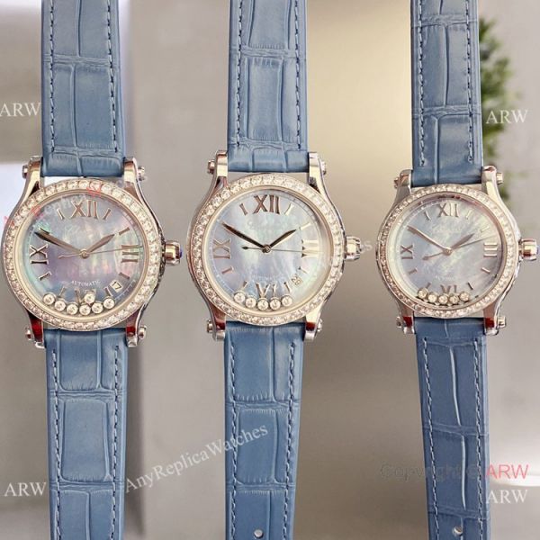 Clone Chopard Happy Diamond Lover Watch Blue Mop Dial Clone Chopard Happy Diamond Lover Watch Blue Mop Dial