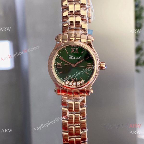 Copy Chopard Happy Sport 30mm Lady Watch Rose Gold White Dial Copy Chopard Happy Sport 30mm Lady Watch Rose Gold White Dial