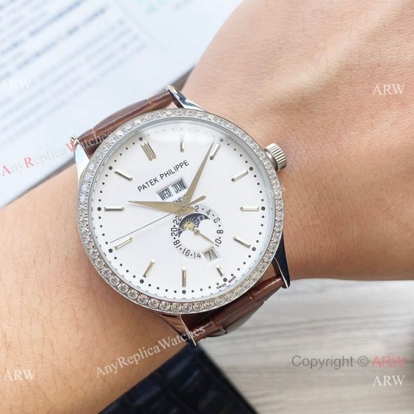 Clone Patek Philippe Calatrava Annual calendar Watch Olive Green Dial Clone Patek Philippe Calatrava Annual calendar Watch Olive Green Dial