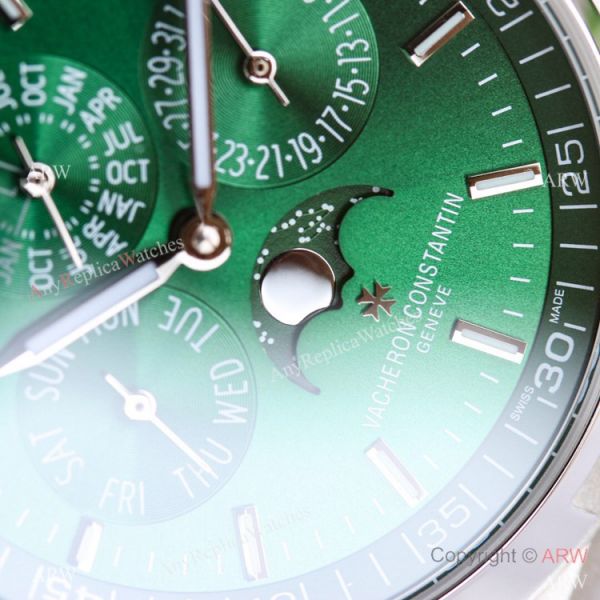 Swiss Vacheron Constantin Overseas 4300v Perpetual Calendar Watch Olive Green Dial 41.5mm Swiss Vacheron Constantin Overseas 4300v Perpetual Calendar Watch Olive Green Dial 41.5mm