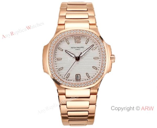 Swiss Cal.324 SC Patek Philippe Nautilus Watches Diamond Bezel Green Dial for Women Swiss Cal.324 SC Patek Philippe Nautilus Watches Diamond Bezel Green Dial for Women