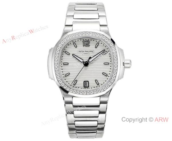 Swiss Cal.324 SC Patek Philippe Lady-Nautilus Watch Stainless steel Diamond bezel Swiss Cal.324 SC Patek Philippe Lady-Nautilus Watch Stainless steel Diamond bezel