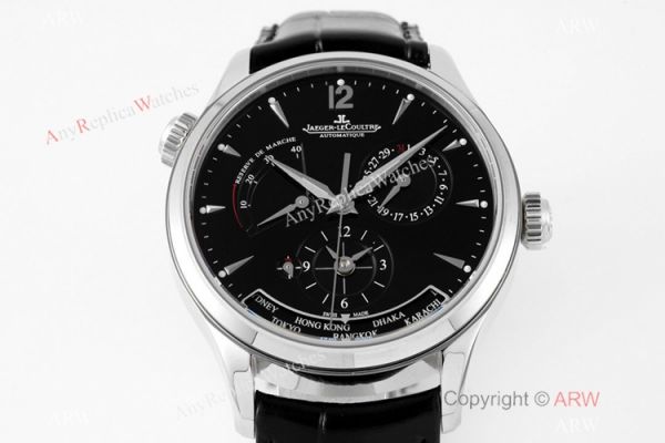 ZF Factory 1:1 Swiss Replica Jaeger leCoultre Master Watch Blue Face Leather Strap ZF Factory 1:1 Swiss Replica Jaeger leCoultre Master Watch Blue Face Leather Strap