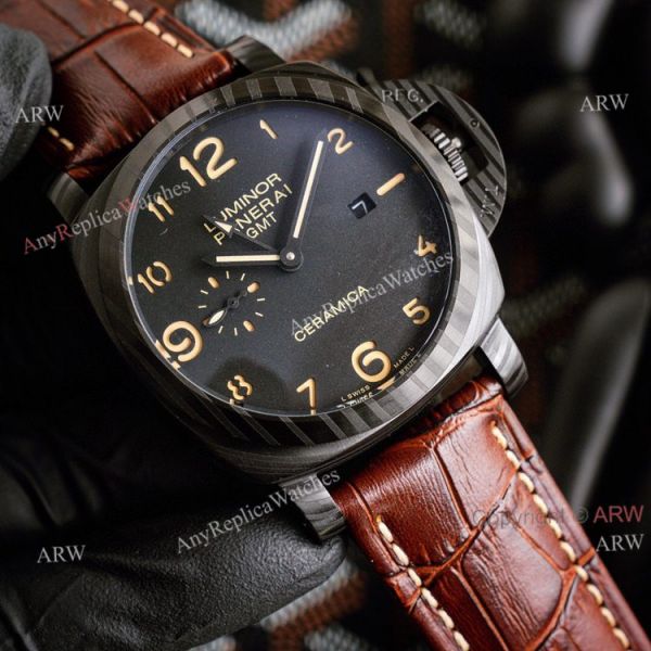 Panerai Luminor GMT All Black Replica Watch 44mm Panerai Luminor GMT All Black Replica Watch 44mm