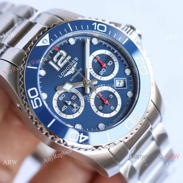 Swiss Replica Longines Hydroconquest 7750 Chronograph TWF Ss Blue Dial Watch 41mm Swiss Replica Longines Hydroconquest 7750 Chronograph TWF Ss Blue Dial Watch 41mm