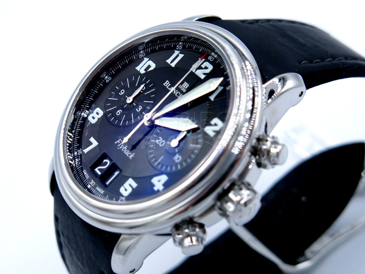 Blancpain Leman Big Date Flyback 2885f-1130-53 Stainless Steel Automatic Blancpain Leman Big Date Flyback 2885f-1130-53 Stainless Steel Automatic