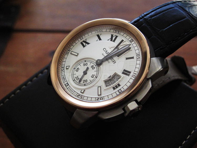 Cartier Calibre W7100039 Steel and 18k Rose Gold Automatic Self-Winding Cartier Calibre W7100039 Steel and 18k Rose Gold Automatic Self-Winding