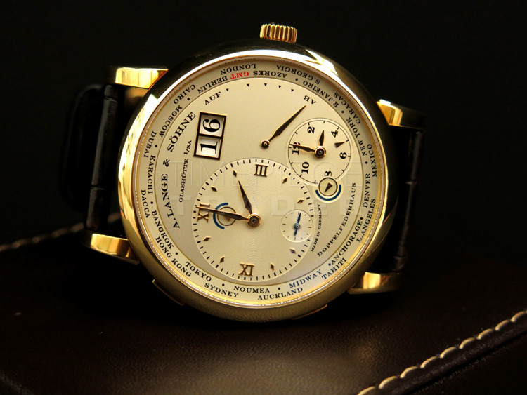 A. Lange & Sohne Lange 1 Time Zone 116.021 18k Yellow Gold Manual Winding A. Lange & Sohne Lange 1 Time Zone 116.021 18k Yellow Gold Manual Winding