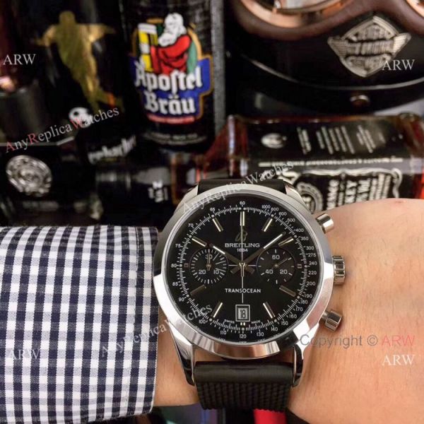 Best Quality Breitling Transocean Blue Dial Chronograph Watches Men Best Quality Breitling Transocean Blue Dial Chronograph Watches Men