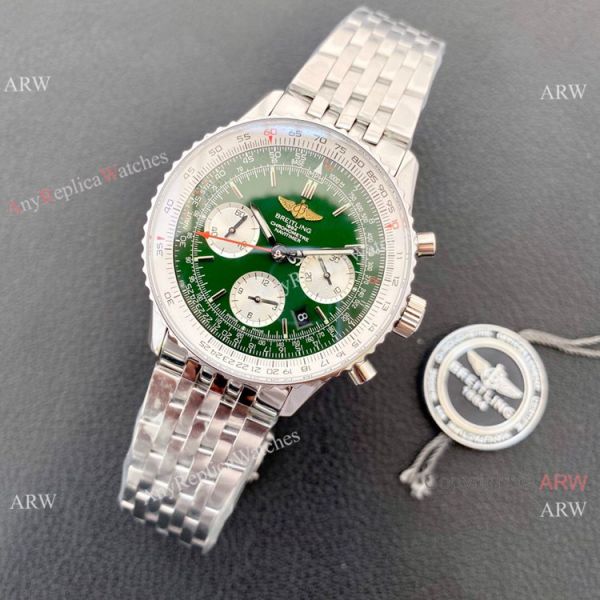 NEW! Swiss 7750 Breitling Navitimer Watch Green Dial Stainless steel 43mm NEW! Swiss 7750 Breitling Navitimer Watch Green Dial Stainless steel 43mm