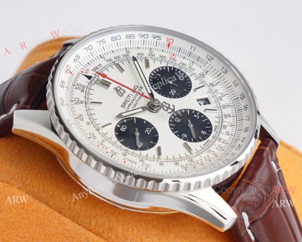 Swiss Grade 1 Breitling Navitimer 01 White Panda Dial Watch Valjoux 7750 Movement Swiss Grade 1 Breitling Navitimer 01 White Panda Dial Watch Valjoux 7750 Movement