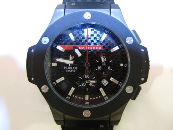 Solid Black Hublot Luna Rossa Replica Watch Chronograph Watch Solid Black Hublot Luna Rossa Replica Watch Chronograph Watch