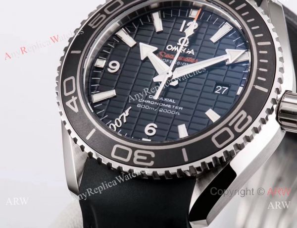Swiss Grade Omega 007 Replica Seamaster Skyfall SS Black Rubber Strap Swiss Grade Omega 007 Replica Seamaster Skyfall SS Black Rubber Strap