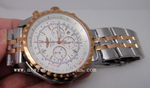Breitling For Bentley Motors White Face 2-Tone Watch Replica Breitling For Bentley Motors White Face 2-Tone Watch Replica