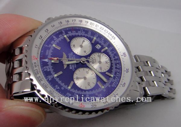 BREITLING CHRONOMETER NAVITIMER STAINLESS STEEL BLUE FACE BREITLING CHRONOMETER NAVITIMER STAINLESS STEEL BLUE FACE
