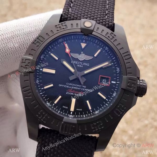 Swiss Breitling Super Avenger Watch 2824 Movement Solid Black Replica Swiss Breitling Super Avenger Watch 2824 Movement Solid Black Replica