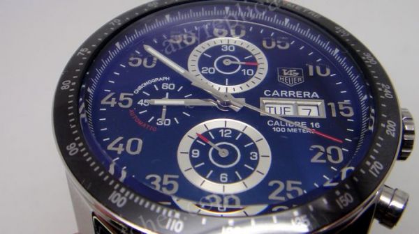Tag Heuer Carrera Calibre 16 Day-Date SS Black Replica Watch 43mm Tag Heuer Carrera Calibre 16 Day-Date SS Black Replica Watch 43mm