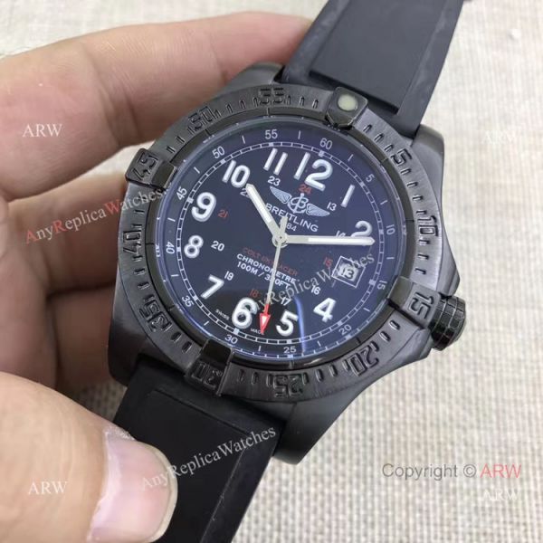 Fake Breitling Colt Skyracer Black Steel Case Automatic Movement Black Rubber Strap Watch Fake Breitling Colt Skyracer Black Steel Case Automatic Movement Black Rubber Strap Watch