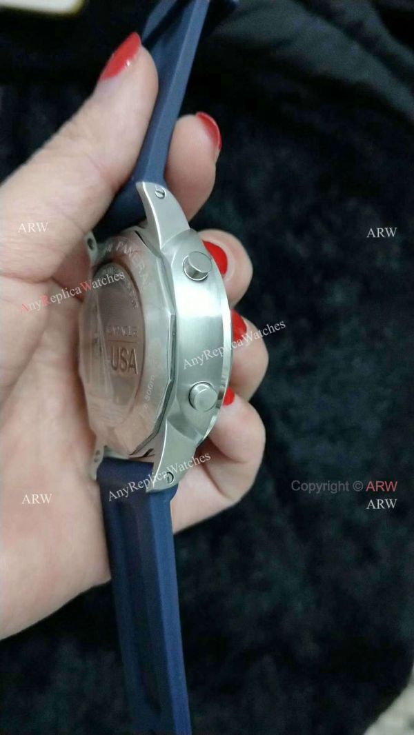 Panerai Luminor PCYC Chrono SS Blue Face Watch Replica Panerai Luminor PCYC Chrono SS Blue Face Watch Replica