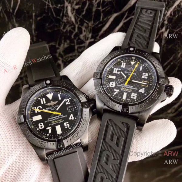 2019 Replica Breitling Avenger II Seawolf Watch Black Case Carbon Fiber dial 2019 Replica Breitling Avenger II Seawolf Watch Black Case Carbon Fiber dial