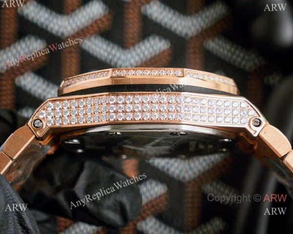 High Quality Audemars Piguet Royal Oak Offshore Watch Rose Gold Full Diamond High Quality Audemars Piguet Royal Oak Offshore Watch Rose Gold Full Diamond