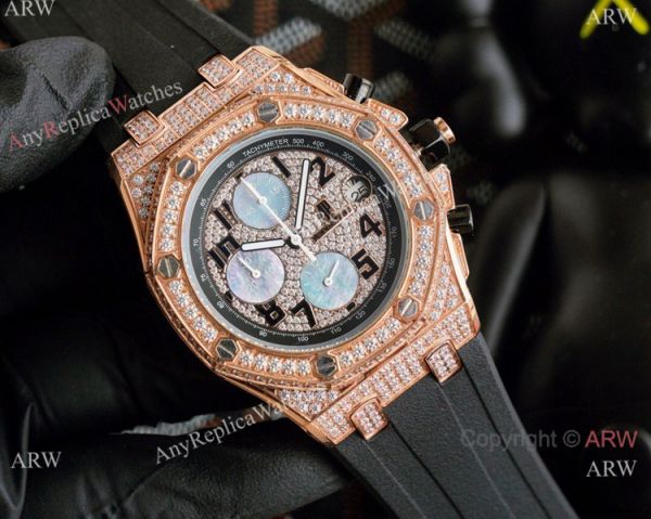 High Quality Copy Audemars Piguet Royal Oak Offshore Full Diamond Watch 44mm High Quality Copy Audemars Piguet Royal Oak Offshore Full Diamond Watch 44mm