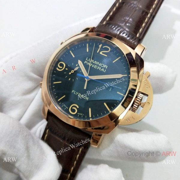 New Copy Panerai Luminor Flyback PAM00525 Watch Rose Gold New Copy Panerai Luminor Flyback PAM00525 Watch Rose Gold