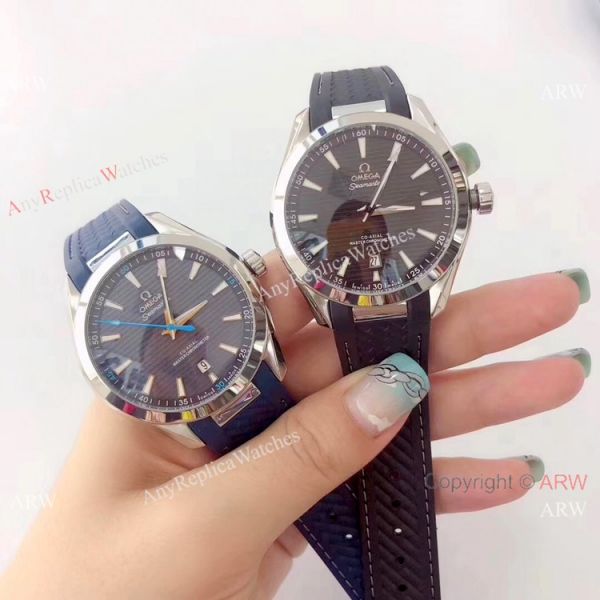 Buy Omega Seamaster Aqua Terra Copy Watch 150M Black Dial Rubber Strap Buy Omega Seamaster Aqua Terra Copy Watch 150M Black Dial Rubber Strap