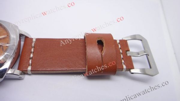 Replica Panerai Radiomir BREVETTATO Orange Face Brown leather strap Replica Panerai Radiomir BREVETTATO Orange Face Brown leather strap
