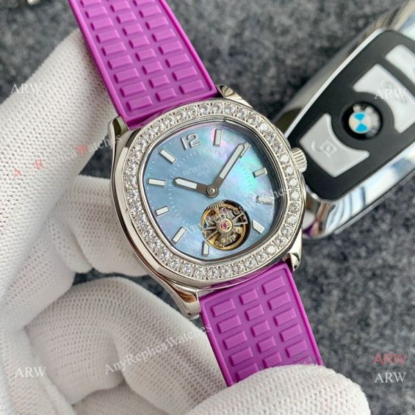 Replica Patek Philippe Tourbillon Women Watch Mother of Pearl Dial Rose Gold Replica Patek Philippe Tourbillon Women Watch Mother of Pearl Dial Rose Gold
