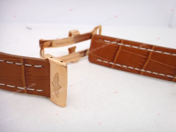 Replica Breitling Brown Real Leather Band with Silver Clasp 24-20 110 mm Replica Breitling Brown Real Leather Band with Silver Clasp 24-20 110 mm