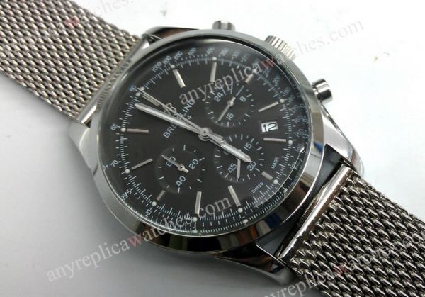 SS Breitling Transocean Chronograph Swiss Grade Black Face Men Replica SS Breitling Transocean Chronograph Swiss Grade Black Face Men Replica