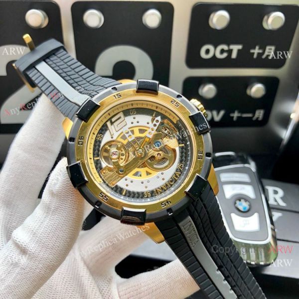 Replica Invicta S1 Rally Automatic Yellow Rubber Strap Men Watch Replica Invicta S1 Rally Automatic Yellow Rubber Strap Men Watch