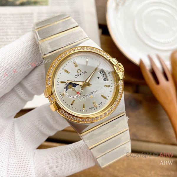 Copy Omega Constellation Moonphase Watch Stainless Steel 39mm Copy Omega Constellation Moonphase Watch Stainless Steel 39mm