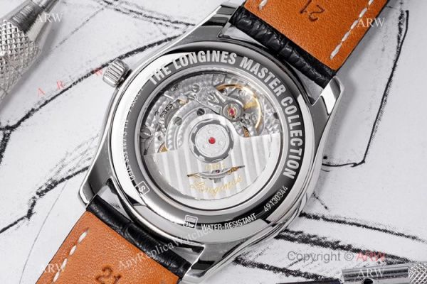 Swiss Grade 1 Longines Master Moon Phase 40mm Watch White Face Swiss Grade 1 Longines Master Moon Phase 40mm Watch White Face