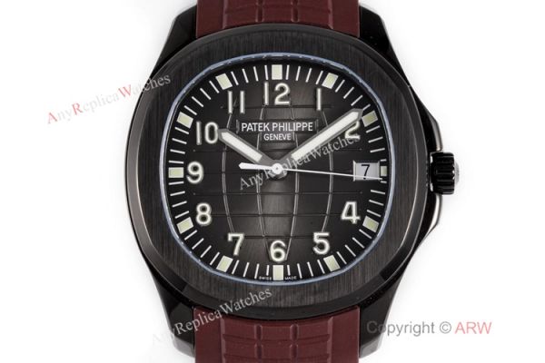 Swiss Grade Copy Patek Philippe Aquanaut Brown Rubber Strap Watch 40mm Swiss Grade Copy Patek Philippe Aquanaut Brown Rubber Strap Watch 40mm