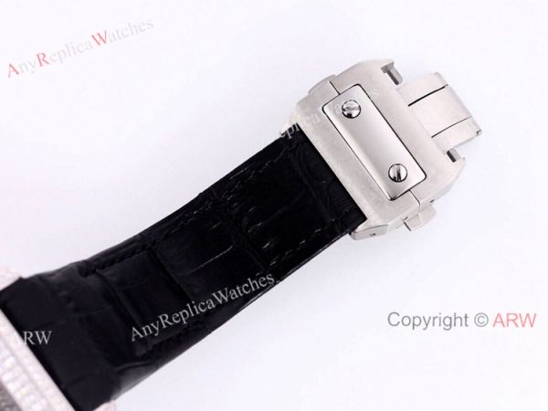 Knockoff Iced Out Cartier Santos Chronograph Watch 45mm Knockoff Iced Out Cartier Santos Chronograph Watch 45mm