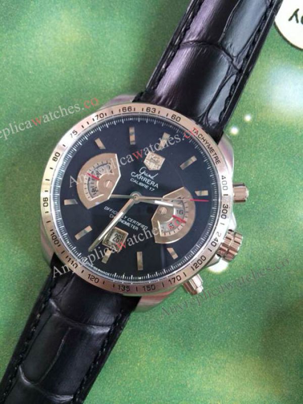 Tag Heuer Grand Carrera Calibre 17 RS3 Brown Leather Band Replica Watches Tag Heuer Grand Carrera Calibre 17 RS3 Brown Leather Band Replica Watches